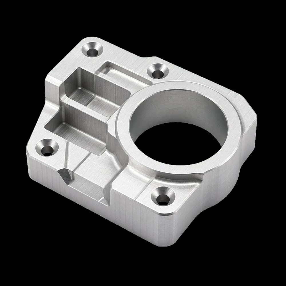 A machined aluminium bracket
