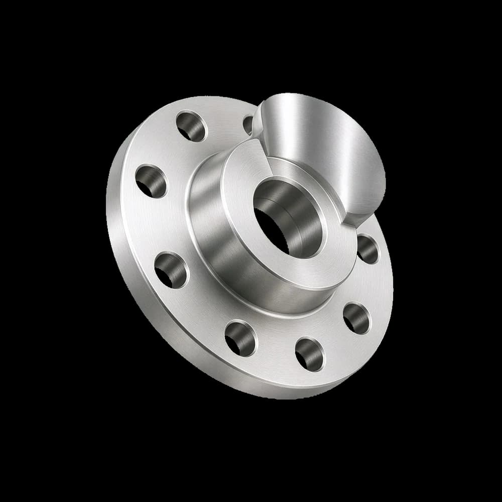 A machined stainless flange